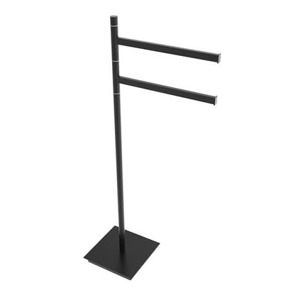 Ico - Square Freestanding Swivelling Double Towel Bar