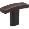 Elements - 1-1/2 Inch Overall Length Square Thatcher Cabinet  T Knob
