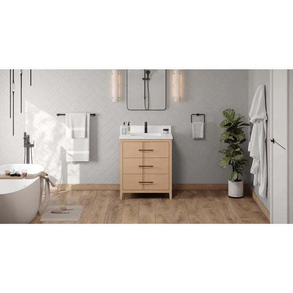 Jeffrey Alexander - Katara 30 Inch W  Single Basin Bathroom Vanity Set
