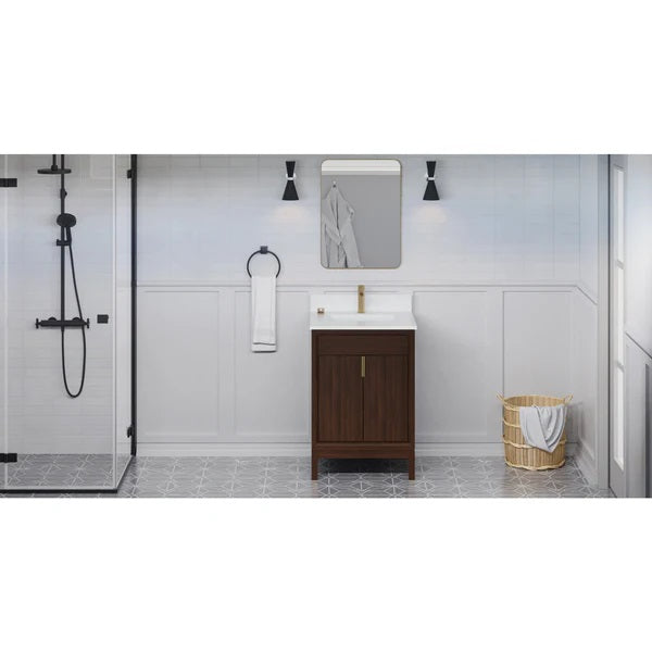 Jeffrey Alexander - Theodora 24 Inch W  Single Basin Bathroom Vanity Set