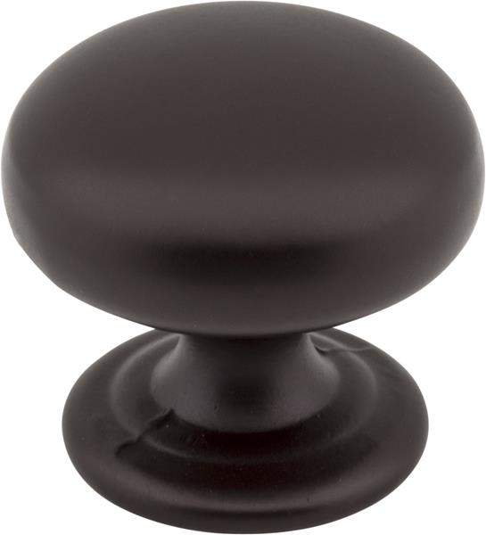 Elements - 1-1/4 Inch Diameter Dark Bronze Florence Cabinet Mushroom Knob