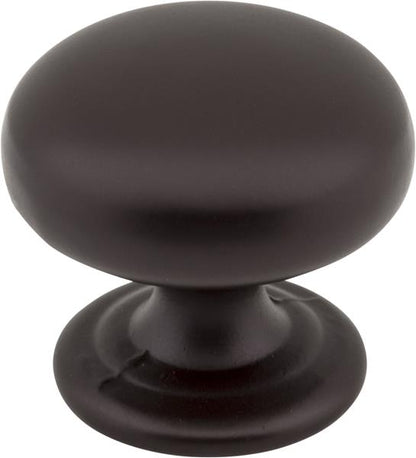 Elements - 1-1/4 Inch Diameter Dark Bronze Florence Cabinet Mushroom Knob