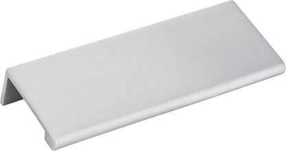 Elements - 4 Inch Overall Length Brushed Chrome Edgefield Cabinet Tab Pull