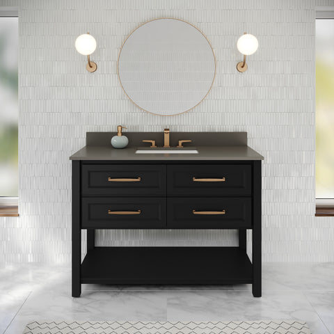 Jeffrey Alexander - Kipling 48 Inch W  Single Basin Bathroom Vanity Set