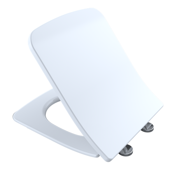 Toto - Softclose Slim Square Seat And Lid For Sp Wall-Hung Toilet, Cotton White- Ss249R#01