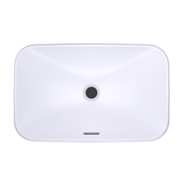 Toto - Arvina Rectangular 23 Inch Vessel Bathroom Sink With Cefiontect, Cotton White