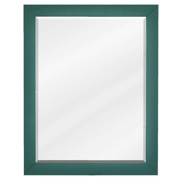 Jeffrey Alexander - 22 Inch W x 1 Inch D x 28 Inch H Forest Green Cade mirror