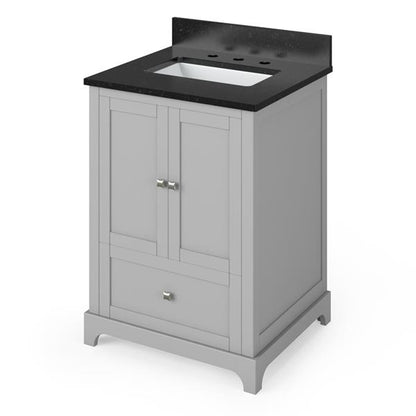 Jeffrey Alexander - 24 Inch Addington Vanity with Vanity Top and undermount rectangle bowl
