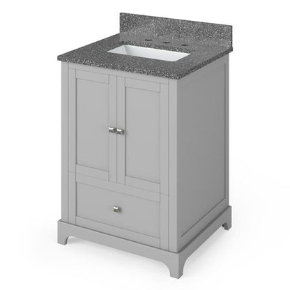 Jeffrey Alexander - 24 Inch Addington Vanity with Vanity Top and undermount rectangle bowl