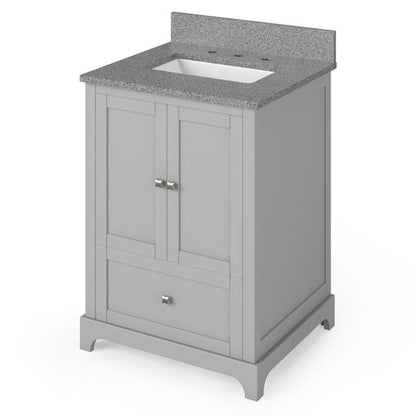 Jeffrey Alexander - 24 Inch Addington Vanity with Vanity Top and undermount rectangle bowl