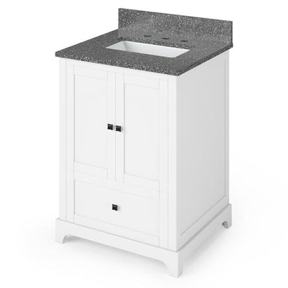 Jeffrey Alexander - 24 Inch Addington Vanity with Vanity Top and undermount rectangle bowl