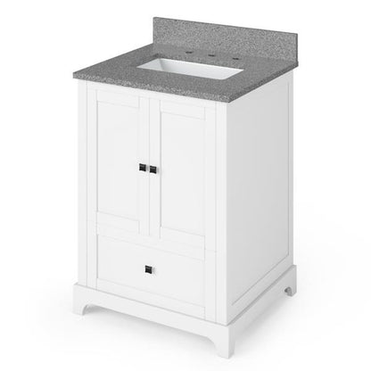 Jeffrey Alexander - 24 Inch Addington Vanity with Vanity Top and undermount rectangle bowl