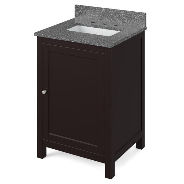 Jeffrey Alexander - 24 Inch Astoria Vanity with Vanity Top and undermount rectangle bowl