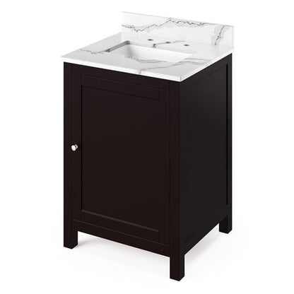 Jeffrey Alexander - 24 Inch Astoria Vanity with Vanity Top and undermount rectangle bowl