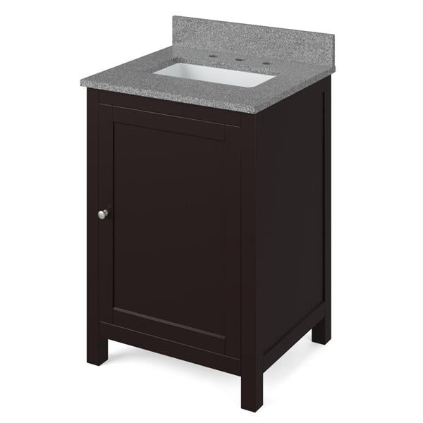 Jeffrey Alexander - 24 Inch Astoria Vanity with Vanity Top and undermount rectangle bowl
