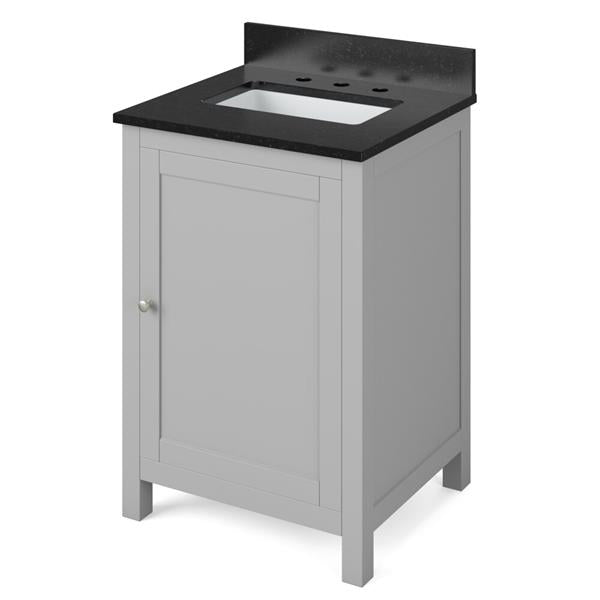 Jeffrey Alexander - 24 Inch Astoria Vanity with Vanity Top and undermount rectangle bowl