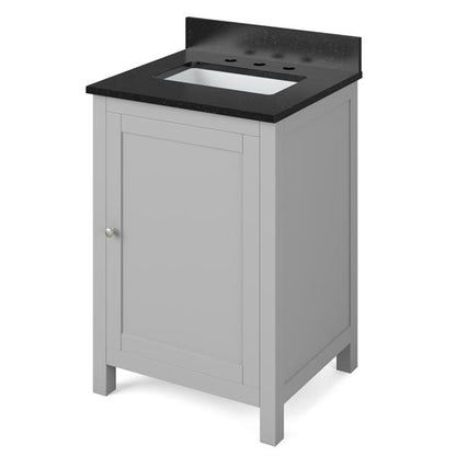 Jeffrey Alexander - 24 Inch Astoria Vanity with Vanity Top and undermount rectangle bowl