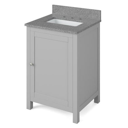 Jeffrey Alexander - 24 Inch Astoria Vanity with Vanity Top and undermount rectangle bowl