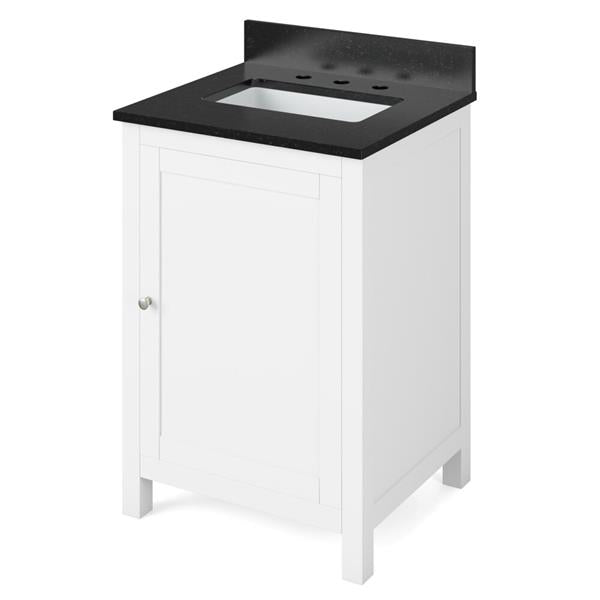 Jeffrey Alexander - 24 Inch Astoria Vanity with Vanity Top and undermount rectangle bowl
