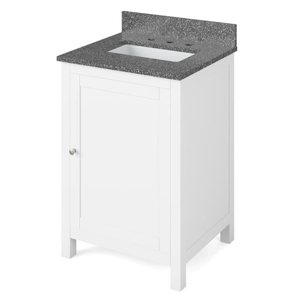 Jeffrey Alexander - 24 Inch Astoria Vanity with Vanity Top and undermount rectangle bowl