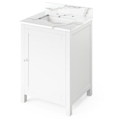 Jeffrey Alexander - 24 Inch Astoria Vanity with Vanity Top and undermount rectangle bowl