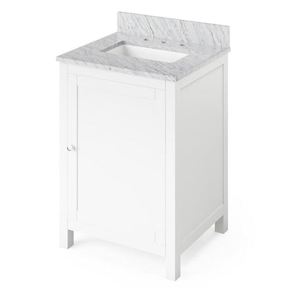 Jeffrey Alexander - 24 Inch Astoria Vanity with Vanity Top and undermount rectangle bowl
