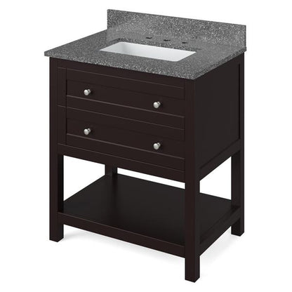 Jeffrey Alexander - 30 Inch Astoria Vanity with Vanity Top and undermount rectangle bowl