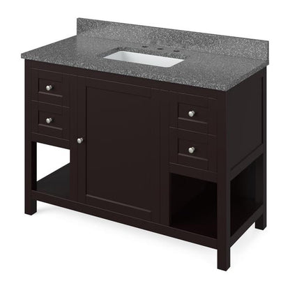 Jeffrey Alexander - 48 Inch Astoria Vanity with Vanity Top and undermount rectangle bowl