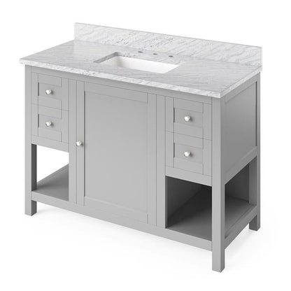 Jeffrey Alexander - 48 Inch Astoria Vanity with Vanity Top and undermount rectangle bowl