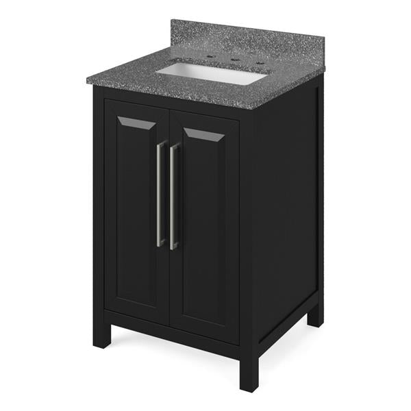 Jeffrey Alexander - 24 Inch Cade Vanity with Vanity Top and undermount rectangle bowl