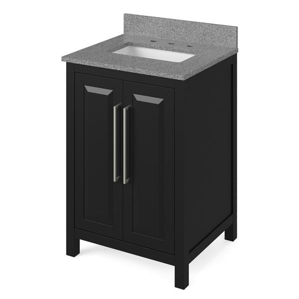 Jeffrey Alexander - 24 Inch Cade Vanity with Vanity Top and undermount rectangle bowl