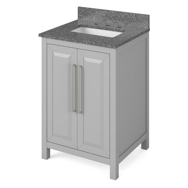 Jeffrey Alexander - 24 Inch Cade Vanity with Vanity Top and undermount rectangle bowl