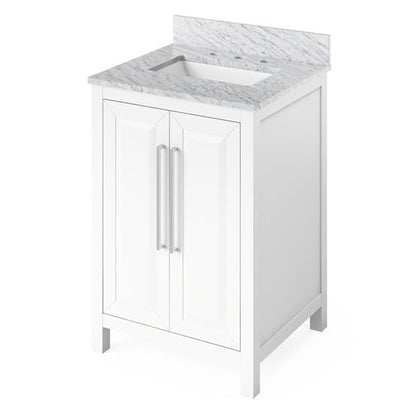 Jeffrey Alexander - 24 Inch Cade Vanity with Vanity Top and undermount rectangle bowl