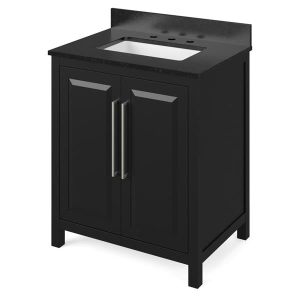 Jeffrey Alexander - 30 Inch Cade Vanity with Vanity Top and undermount rectangle bowl