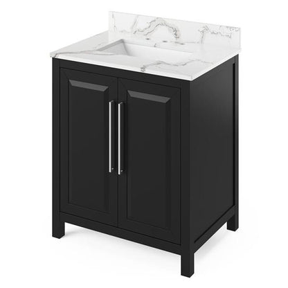 Jeffrey Alexander - 30 Inch Cade Vanity with Vanity Top and undermount rectangle bowl