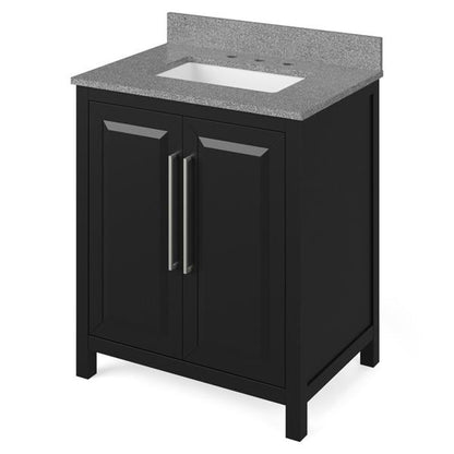 Jeffrey Alexander - 30 Inch Cade Vanity with Vanity Top and undermount rectangle bowl