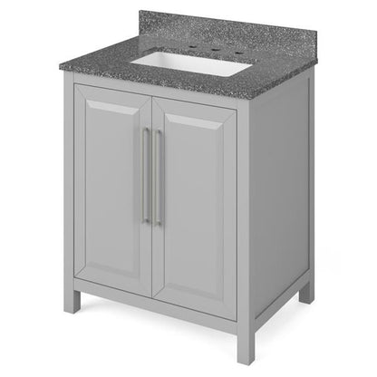 Jeffrey Alexander - 30 Inch Cade Vanity with Vanity Top and undermount rectangle bowl