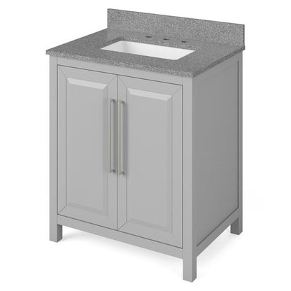 Jeffrey Alexander - 30 Inch Cade Vanity with Vanity Top and undermount rectangle bowl