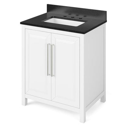 Jeffrey Alexander - 30 Inch Cade Vanity with Vanity Top and undermount rectangle bowl