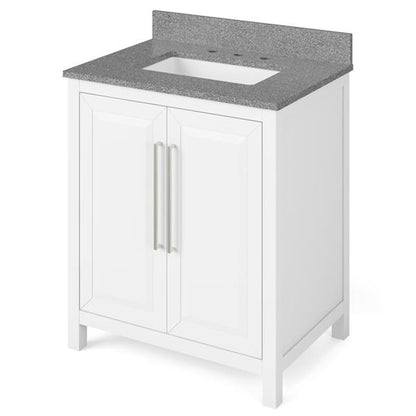 Jeffrey Alexander - 30 Inch Cade Vanity with Vanity Top and undermount rectangle bowl