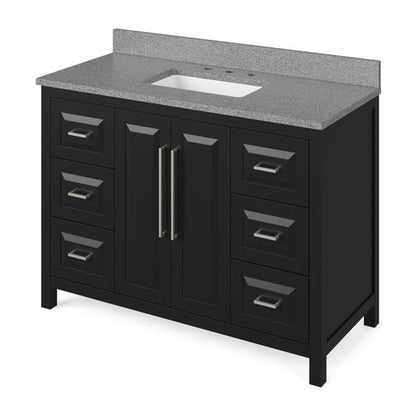 Jeffrey Alexander - 48 Inch Cade Vanity with Vanity Top and undermount rectangle bowl