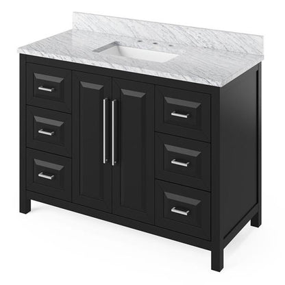 Jeffrey Alexander - 48 Inch Cade Vanity with Vanity Top and undermount rectangle bowl