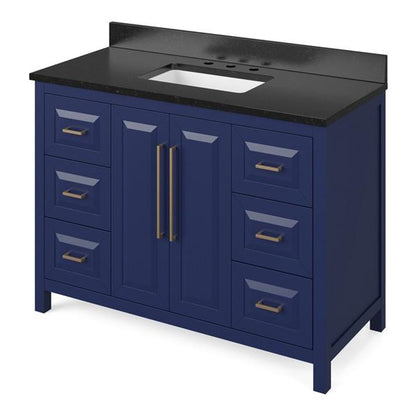 Jeffrey Alexander - 48 Inch Cade Vanity with Vanity Top and undermount rectangle bowl