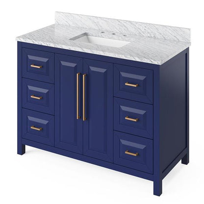Jeffrey Alexander - 48 Inch Cade Vanity with Vanity Top and undermount rectangle bowl