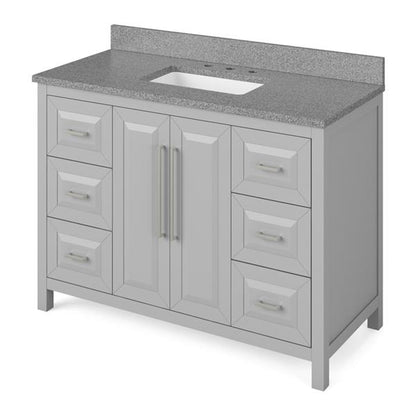 Jeffrey Alexander - 48 Inch Cade Vanity with Vanity Top and undermount rectangle bowl