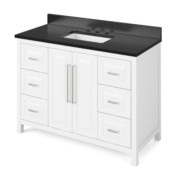 Jeffrey Alexander - 48 Inch Cade Vanity with Vanity Top and undermount rectangle bowl