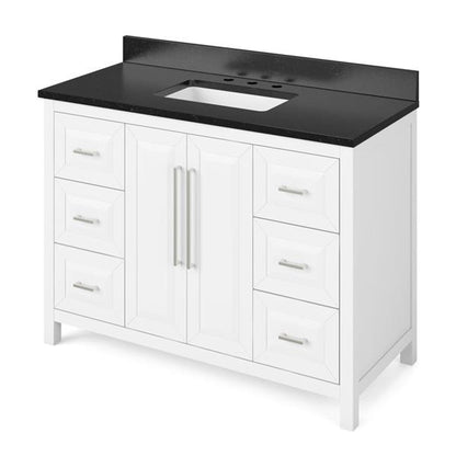 Jeffrey Alexander - 48 Inch Cade Vanity with Vanity Top and undermount rectangle bowl