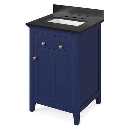Jeffrey Alexander - 24 Inch Chatham Vanity with Vanity Top and undermount rectangle bowl