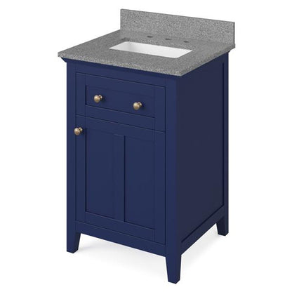 Jeffrey Alexander - 24 Inch Chatham Vanity with Vanity Top and undermount rectangle bowl