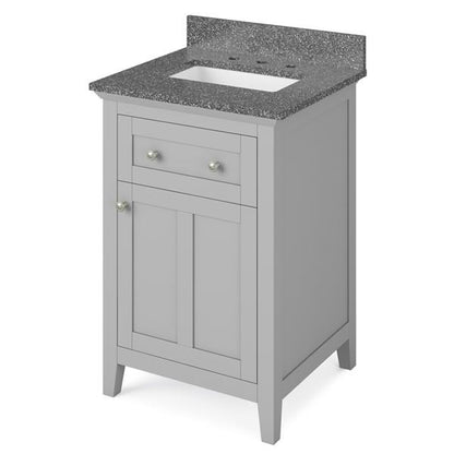 Jeffrey Alexander - 24 Inch Chatham Vanity with Vanity Top and undermount rectangle bowl